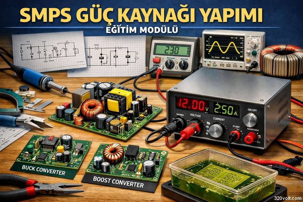 SMPS güç kaynağı yapımı ve bilgiler 1 smps-guc-kaynagi-yapimi-egitim-modulu