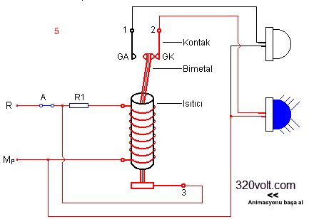 Elektrik Kumanda Teknikleri Kumanda Elemanları 90 termik-zaman-rolesi-animasyon