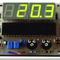 ICL 7107 Dijital termometre devresi (sensör bc547b)