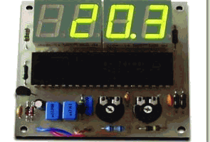 ICL 7107 Dijital termometre devresi (sensör bc547b)