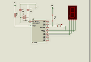 Binary hexadesimal sayıcı devreleri 16f84 led display