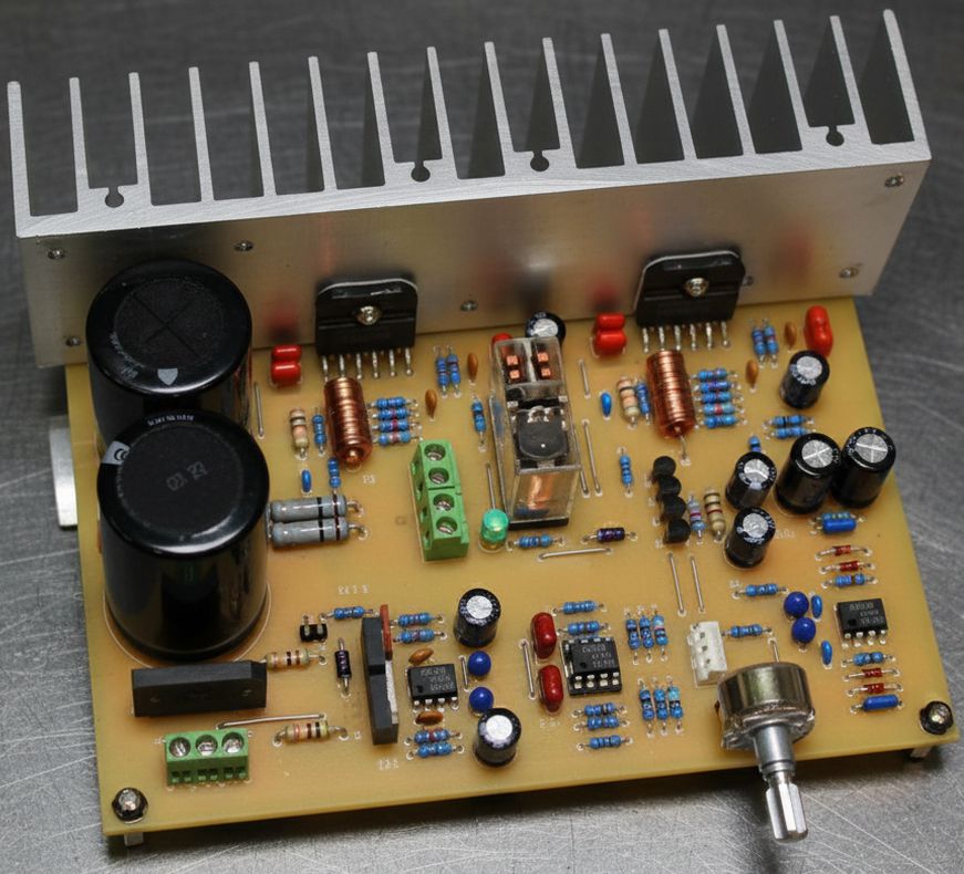 lm3886tf ne5532 dc servo speaker protected amplifier circuit