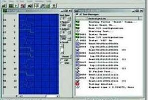 Bilgisayar bağlantılı dijital lojik entegre test devresi
