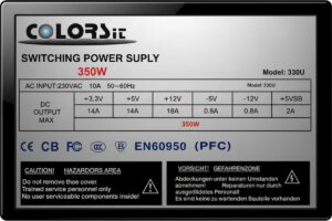 ATX12V M605 SG6105 TDA865 P4 Switching Power Supply COLORS iT 330U