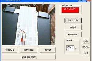 Visual Basic 6 seri port kullanımı led yakma devresi