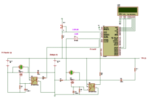 PIC16F877 IRFZ44 Lcd göstergeli solar şarj regülatörü