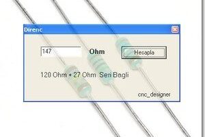 Bulunamayan dirençler için hesaplama programı
