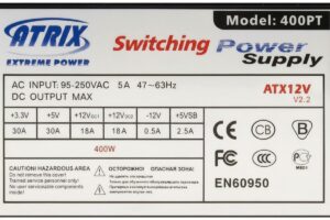 ATX 400W UC3842 M605 KA339 Colors iT 400PT Switching Power SMPS