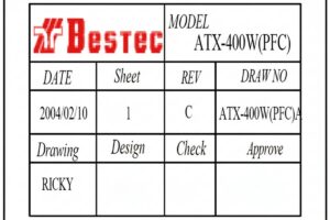 Bestec ATX 400W PFC ICE1PCS01 UC3842