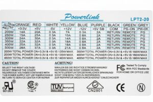ATX Linkworld LPG899 Powerlink LPT2-20 300W SMPS