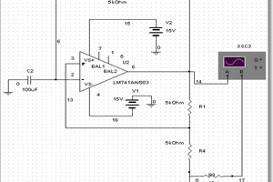 LM741 Op amp ile 1Hz Astable Multivibratör
