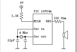 PIC16F84A ile basit bir melodi uygulaması (assembly)