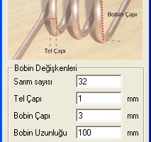 Endüktans bobin hesaplama değer bulma programı