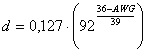 awg-wire-formula
