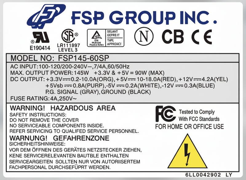 atx psu fsp145p60sp schematic service