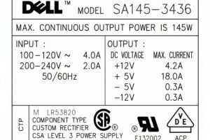 Dell SA145-3436 UC3842 LM358 145W