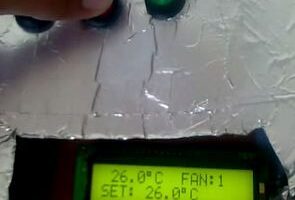 PIC16F84A Lcd göstergeli ısı fan kontrol -55°C/+125°C Picbasic