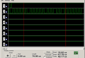 PC paralel portundan çalışan lojik analizör programı