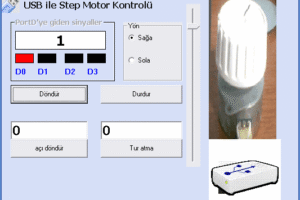 PIC18F4550 ULN2803 Usb ile step motor kontrolü vb6