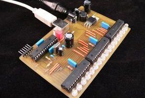 TLC5940 PIC18F2550 USB pwm rgb ledli vumetre