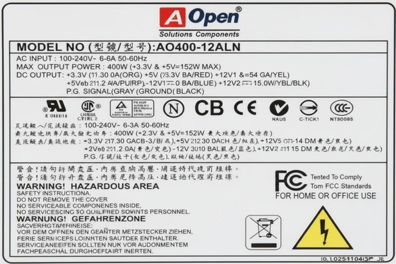 aopen ao400 12aln