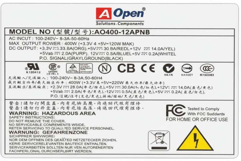 aopen ao400 12apnp