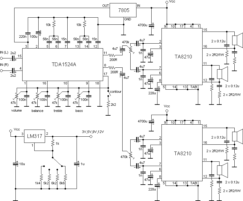 car-amplifier-4x22w-schematic