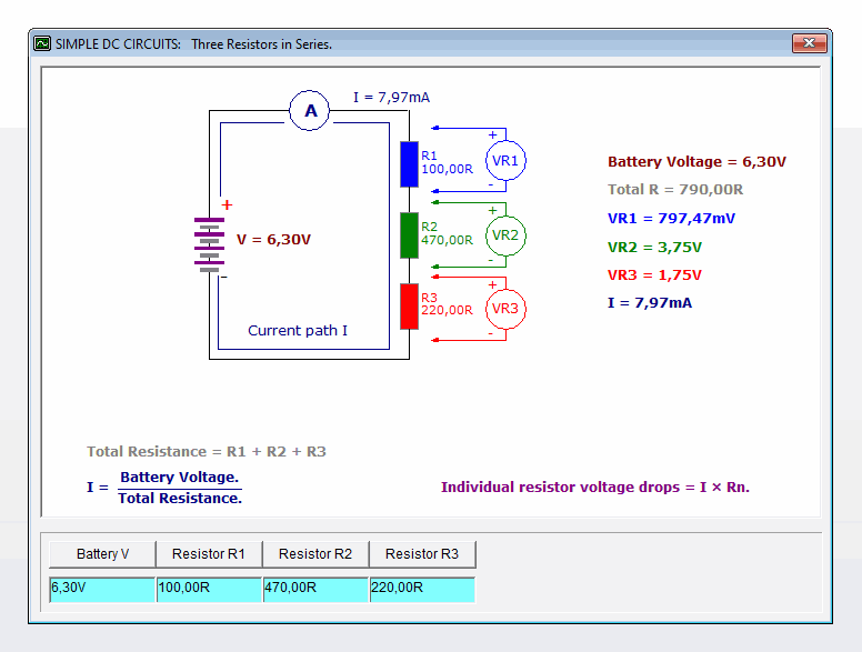 dc-current-flow-basic-electronics-resistor-value-test-simple-dc-circuits-types-switching