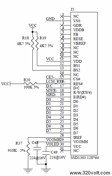 SSD1303-tft-lcd-mp4-128x64