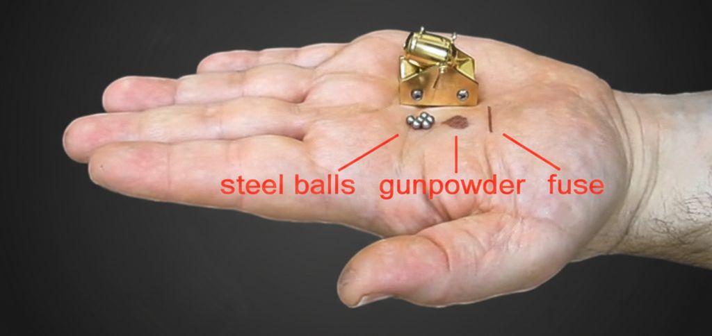 el yapimi bilye atar mini cannon cnc top