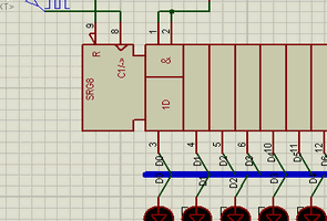 74LS164 shift register çalışma örneği
