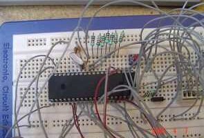 PIC16F874P Proje geliştirme test deney devresi