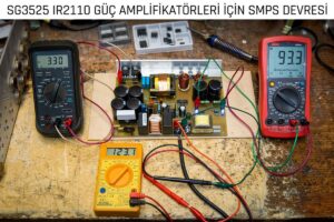 SG3525 IR2110 Güç amplifikatörleri için SMPS Devresi