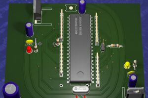 8051 Deney Kartı ve Ek Kartlar RS232, LCD, I2C EEPROM, 62256, 8255