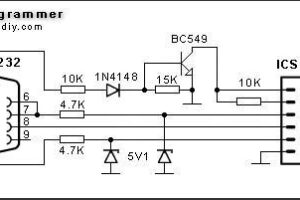 Attiny2313 Programmer com port rs232  ponyprog