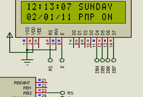 Haftalık programlı çiçek sulama devresi (16f876 picbasic pro)