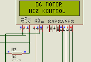 LCD Göstergeli DC motor kontrol devresi (pic16f877a)