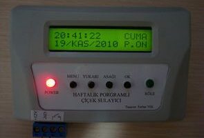 Haftalık Programlı çiçek sulayıcı devresi (16f876 ds1302)