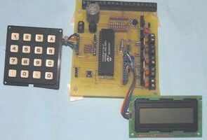 PIC16F877 ile lcd göstergeli alarm devresi