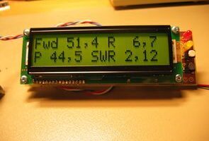 PIC16F877 ile lcd göstergeli dijital SWR metre devresi