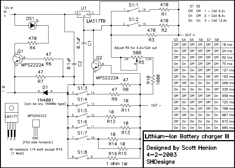 lm317-lion-charger-12.6v-circuit-schematic