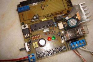 PIC16F876 HPWM Frekans ayarlı PWM Motor kontrol Devresi
