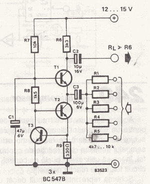 3-transistorlu-5-kanal-mixer-devresi
