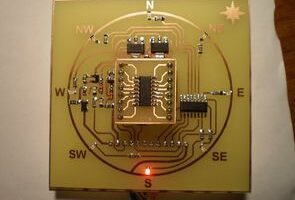 Elektronik pusula devresi kmz52 manyetik alan sensörü