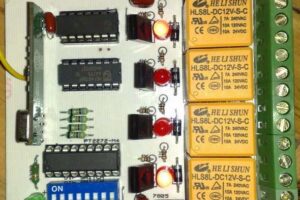 433 Mhz RF PT2272 alıcı  PT2262 verici  devresi 4 röle kontrol