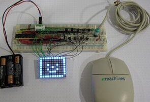PIC16F726 PS2 Mous test devresi LED Display