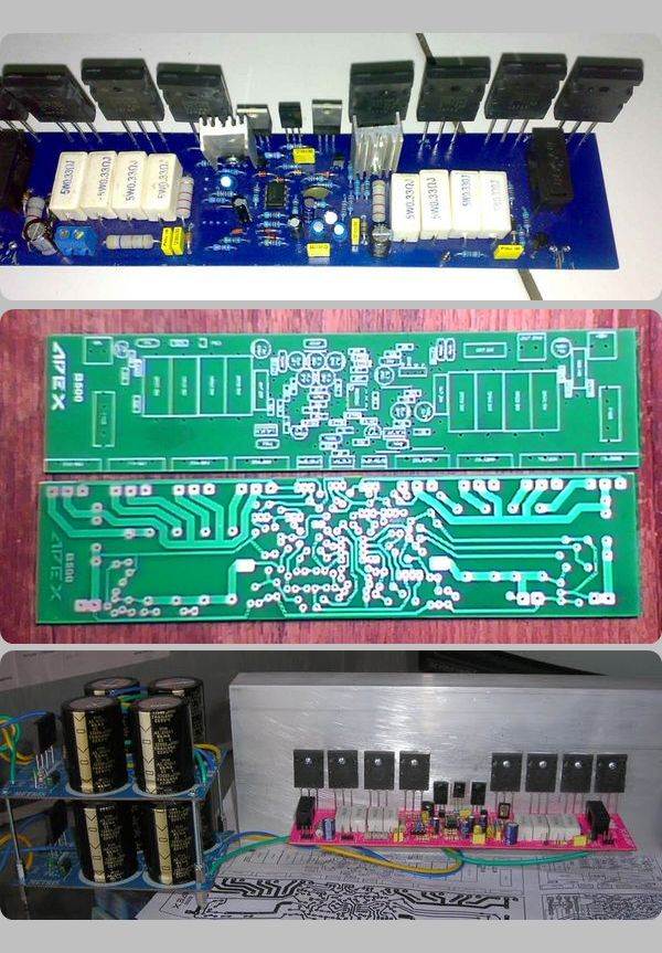 500W Power Amplifier Circuit Apex B500 - Electronics ...