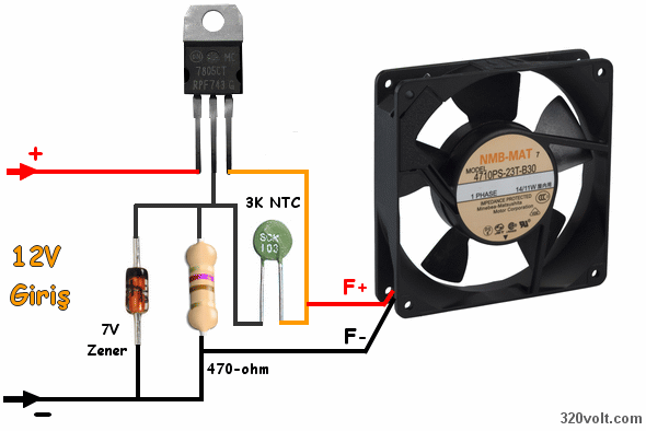Regulator 7805 with Fan control - Electronics Projects ...