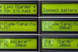 ATtiny26 Lipo Li-ion LCD Göstergeli Şarj Balans