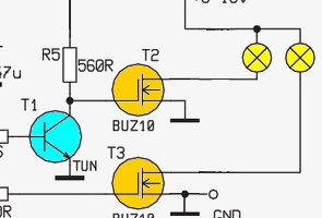 70W Lamba Dimmer Devresi 555 Mosfet